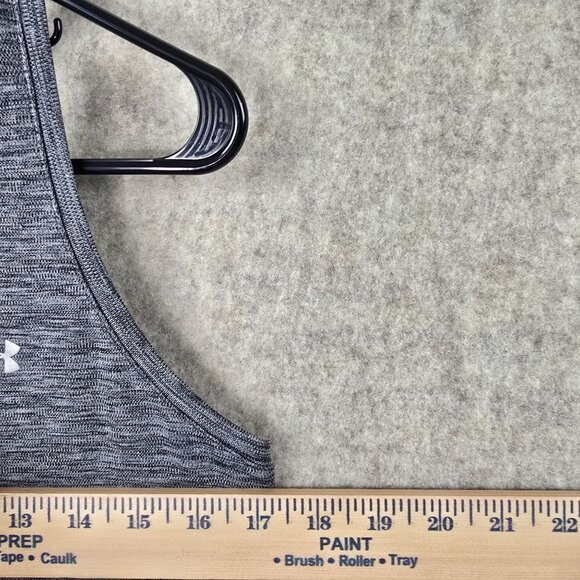 Under Armour Womens Grey Racerback Tank Top M HeatGear Loose Fit - Picture 4 of 5